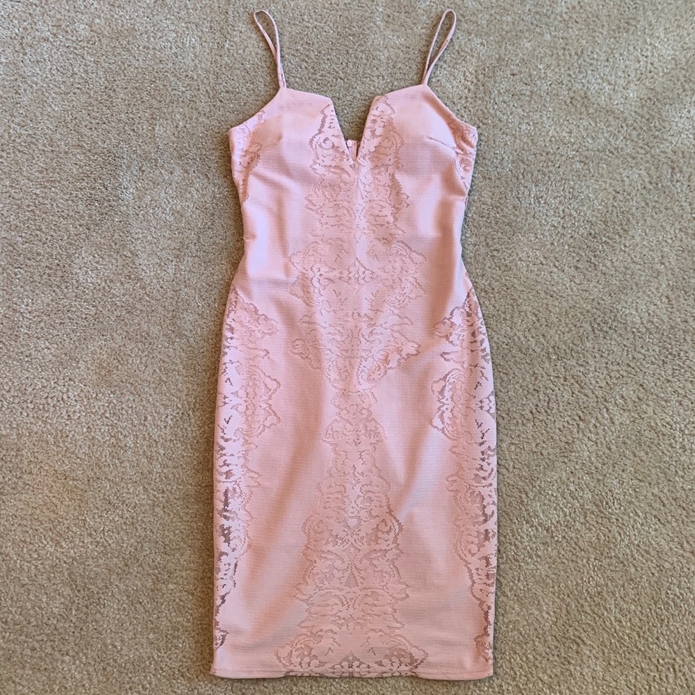 Pink Lace Dress